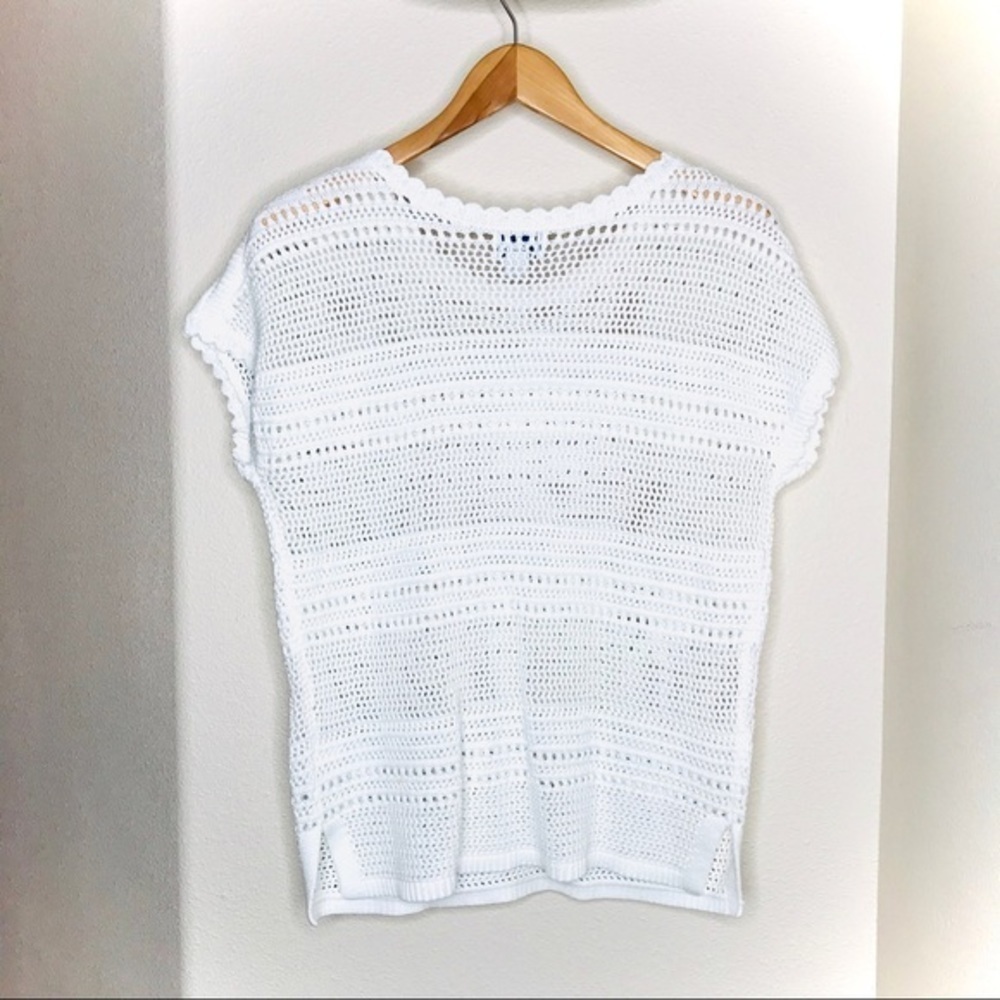 𝅺old Navy NWT Crochet Style Short Sleeve Top - Picture 8 of 8